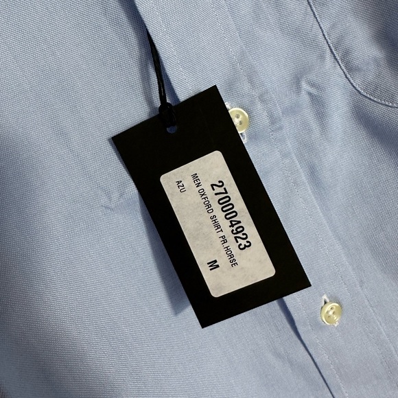 NWT Ferrari blue Oxford button down shirt - Picture 7 of 9